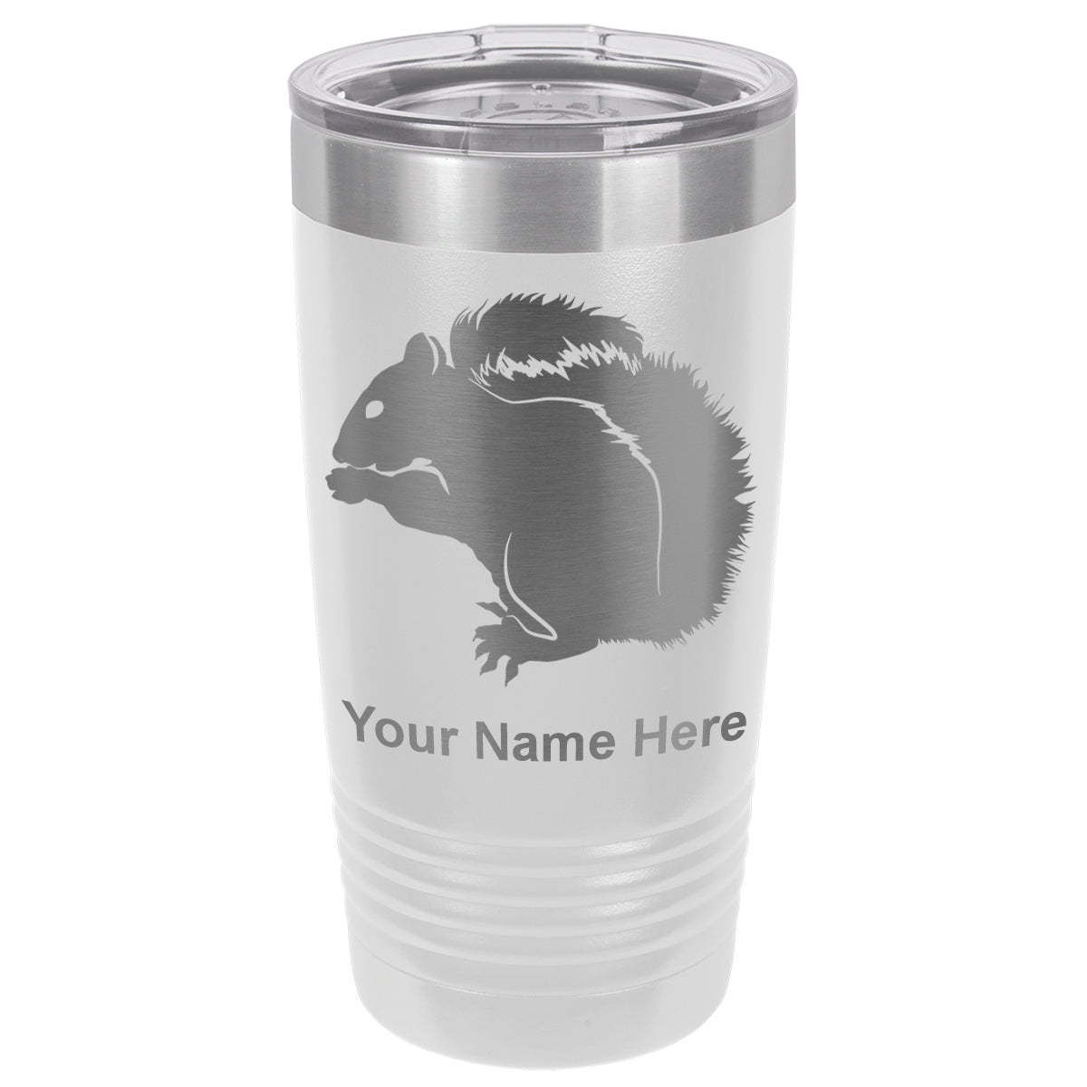 20oz Vacuum Insulated Tumbler Mug, Squirrel, Personalized Engraving Included