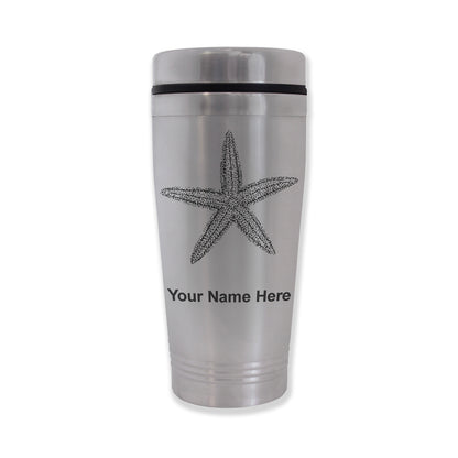 Commuter Travel Mug, Starfish, Personalized Engraving Included
