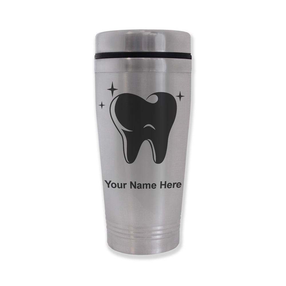 Commuter Travel Mug, Tooth, Personalized Engraving Included