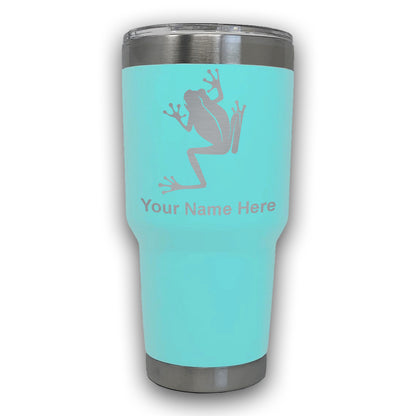 LaserGram 30oz Tumbler Mug, Tree Frog, Personalized Engraving Included