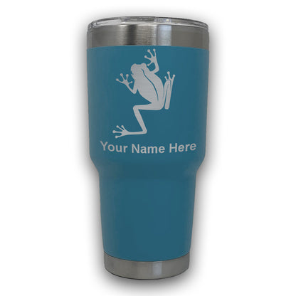 LaserGram 30oz Tumbler Mug, Tree Frog, Personalized Engraving Included