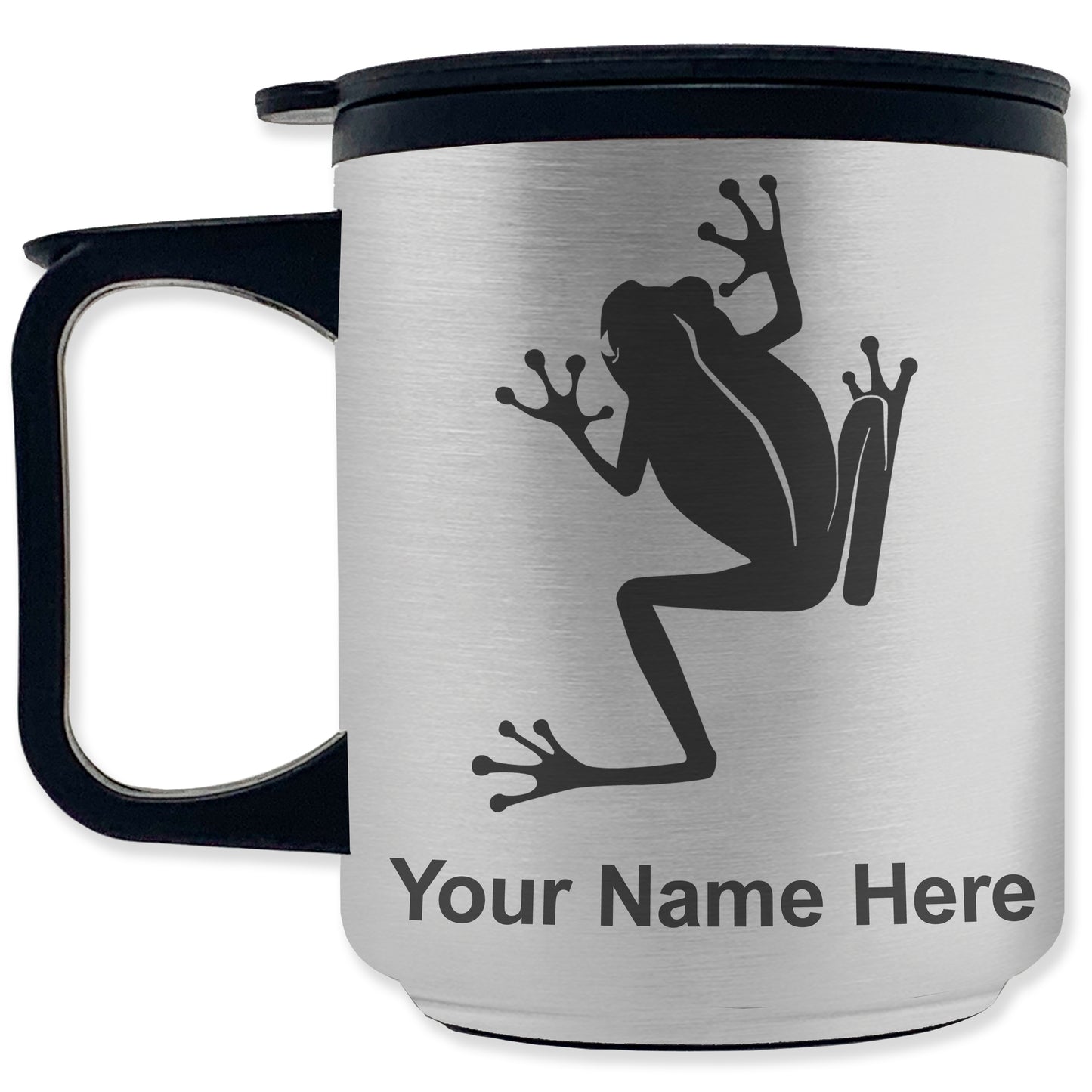 Coffee Travel Mug, Tree Frog, Personalized Engraving Included