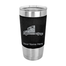 Load image into Gallery viewer, 20oz Faux Leather Tumbler Mug, Truck Cab, Personalized Engraving Included
