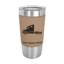 Load image into Gallery viewer, 20oz Faux Leather Tumbler Mug, Truck Cab, Personalized Engraving Included
