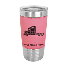 Load image into Gallery viewer, 20oz Faux Leather Tumbler Mug, Truck Cab, Personalized Engraving Included
