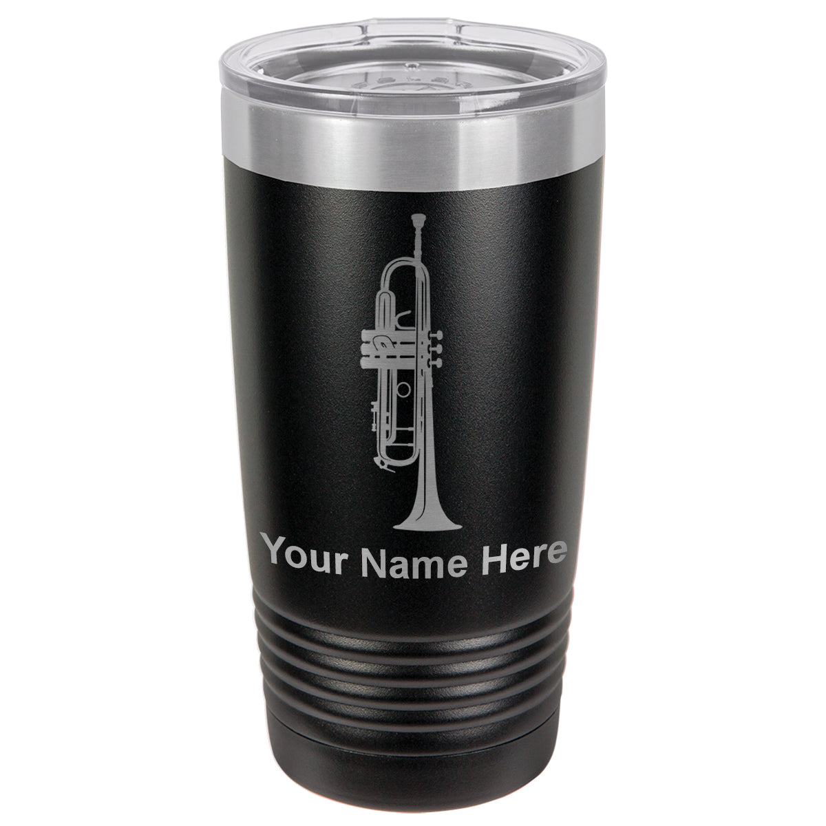 20oz Vacuum Insulated Tumbler Mug, Trumpet, Personalized Engraving Included