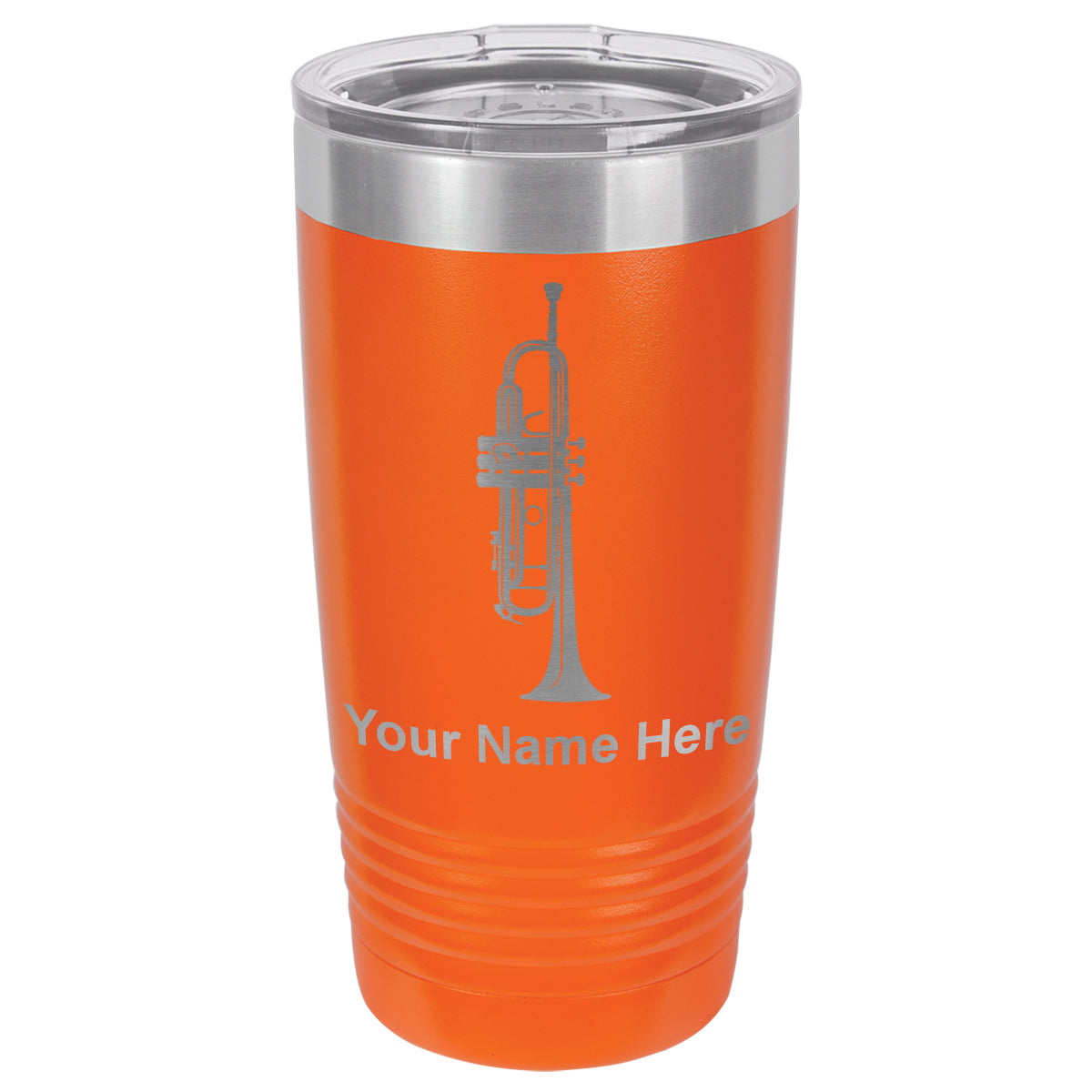 20oz Vacuum Insulated Tumbler Mug, Trumpet, Personalized Engraving Included