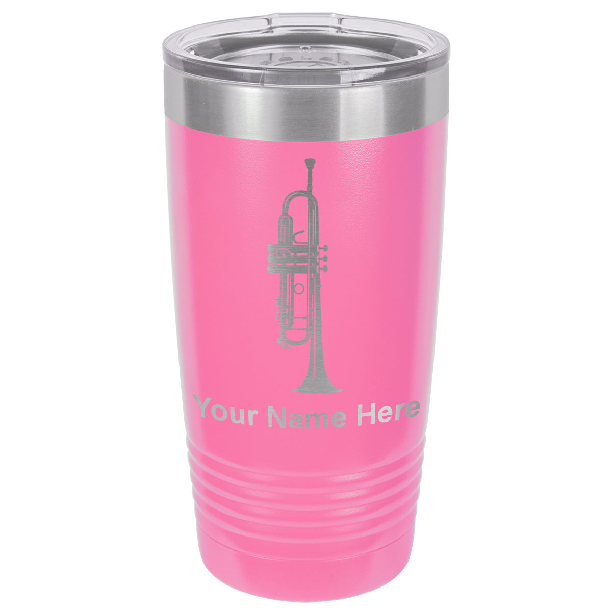 20oz Vacuum Insulated Tumbler Mug, Trumpet, Personalized Engraving Included