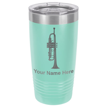 20oz Vacuum Insulated Tumbler Mug, Trumpet, Personalized Engraving Included