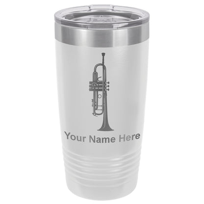 20oz Vacuum Insulated Tumbler Mug, Trumpet, Personalized Engraving Included