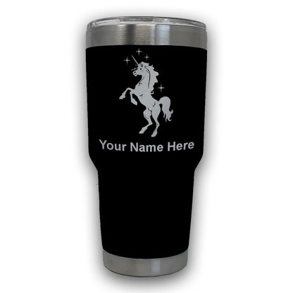 LaserGram 30oz Tumbler Mug, Unicorn, Personalized Engraving Included