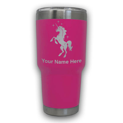 LaserGram 30oz Tumbler Mug, Unicorn, Personalized Engraving Included