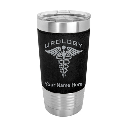 20oz Faux Leather Tumbler Mug, Urology, Personalized Engraving Included