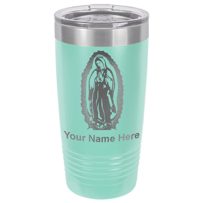 20oz Vacuum Insulated Tumbler Mug, Virgen de Guadalupe, Personalized Engraving Included
