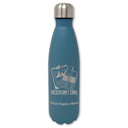 LaserGram Double Wall Water Bottle, Accounting, Personalized Engraving Included