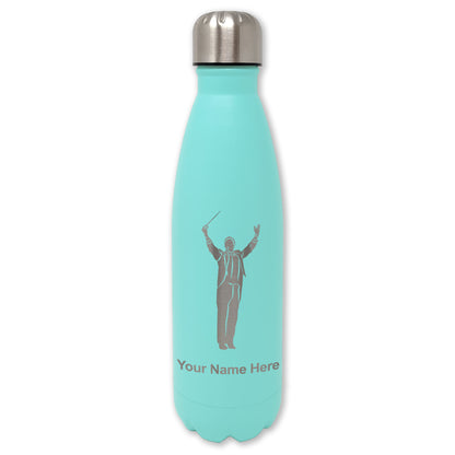 LaserGram Double Wall Water Bottle, Band Director, Personalized Engraving Included