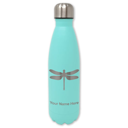 LaserGram Double Wall Water Bottle, Dragonfly, Personalized Engraving Included