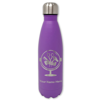 LaserGram Double Wall Water Bottle, Hair Stylist, Personalized Engraving Included