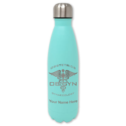 LaserGram Double Wall Water Bottle, OBGYN Obstetrics and Gynaecology, Personalized Engraving Included