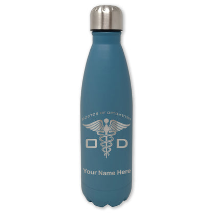 LaserGram Double Wall Water Bottle, OD Doctor of Optometry, Personalized Engraving Included