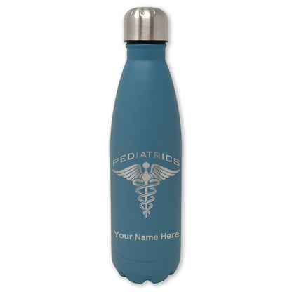 LaserGram Double Wall Water Bottle, Pediatrics, Personalized Engraving Included