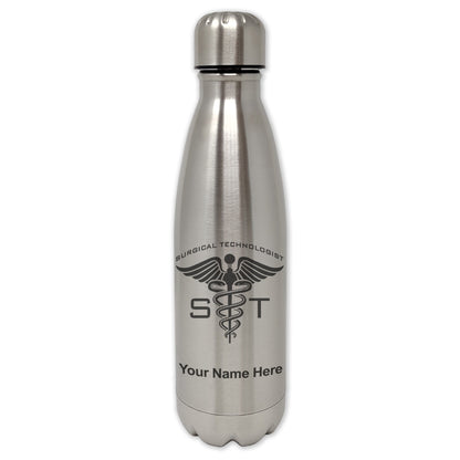 LaserGram Double Wall Water Bottle, ST Surgical Technologist, Personalized Engraving Included