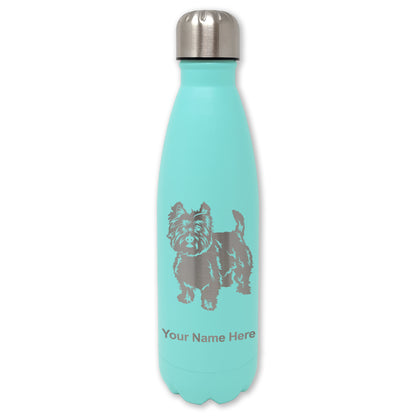 LaserGram Double Wall Water Bottle, West Highland Terrier Dog, Personalized Engraving Included
