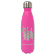 Load image into Gallery viewer, LaserGram Double Wall Water Bottle, West Highland Terrier Dog, Personalized Engraving Included
