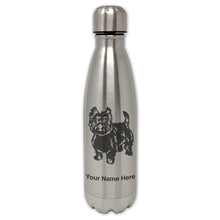 Load image into Gallery viewer, LaserGram Double Wall Water Bottle, West Highland Terrier Dog, Personalized Engraving Included
