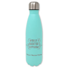 Load image into Gallery viewer, LaserGram Double Wall Water Bottle, World&#39;s Greatest Boyfriend, Personalized Engraving Included
