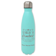 Load image into Gallery viewer, LaserGram Double Wall Water Bottle, World&#39;s Greatest Brother, Personalized Engraving Included
