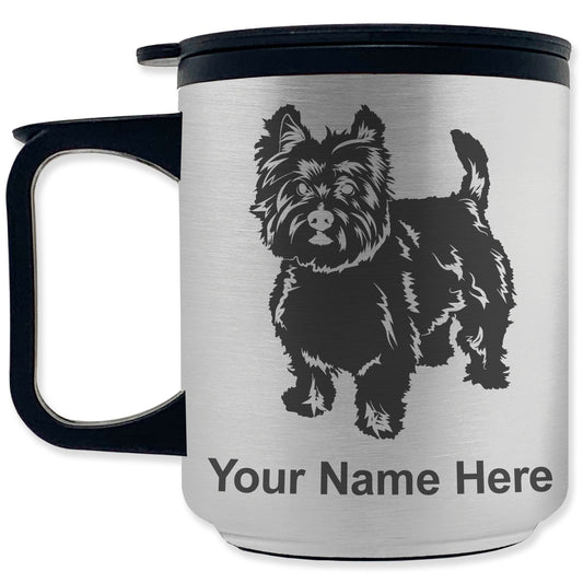 Coffee Travel Mug, West Highland Terrier Dog, Personalized Engraving Included