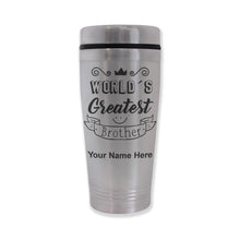 Load image into Gallery viewer, Commuter Travel Mug, World&#39;s Greatest Brother, Personalized Engraving Included
