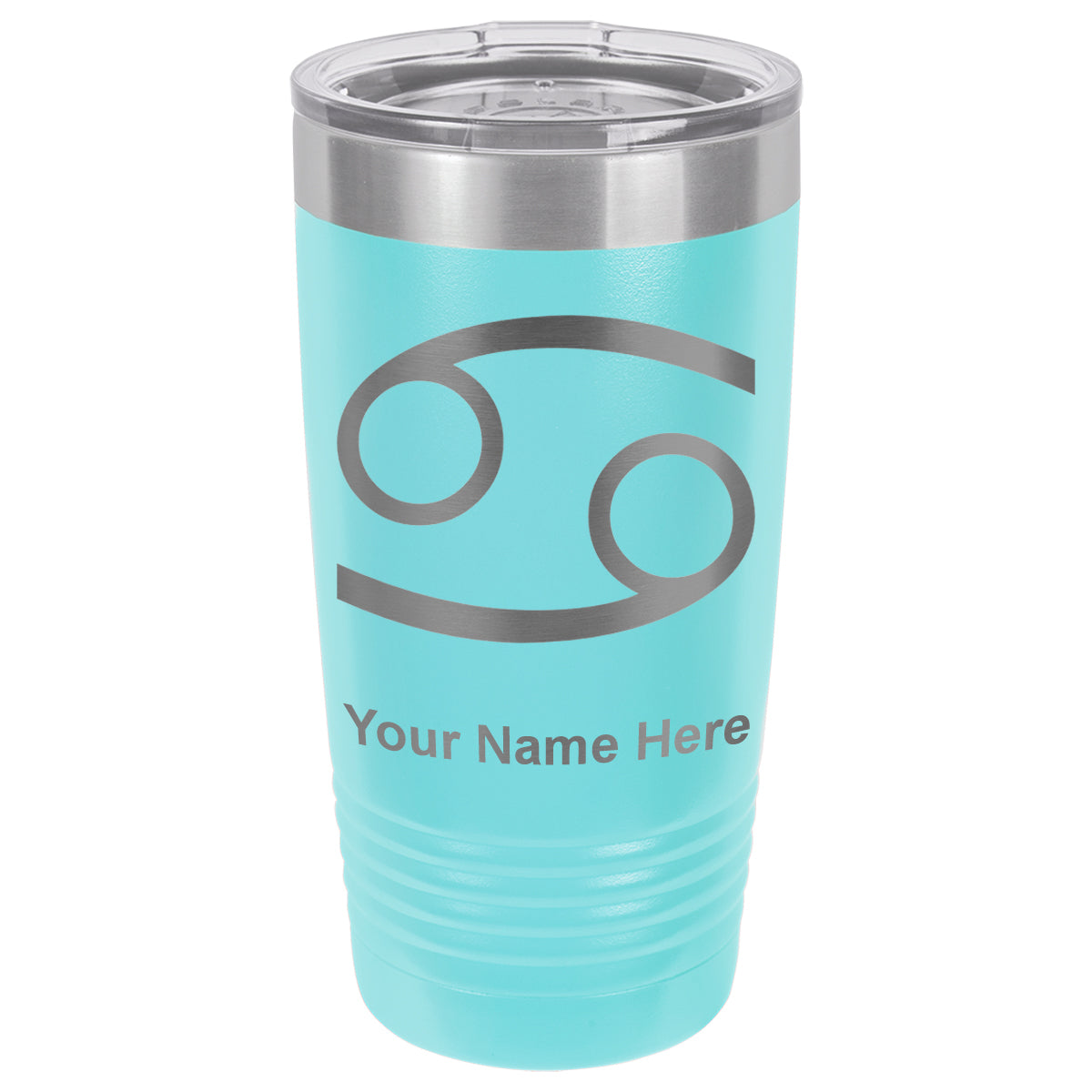 20oz Vacuum Insulated Tumbler Mug, Zodiac Sign Cancer, Personalized Engraving Included