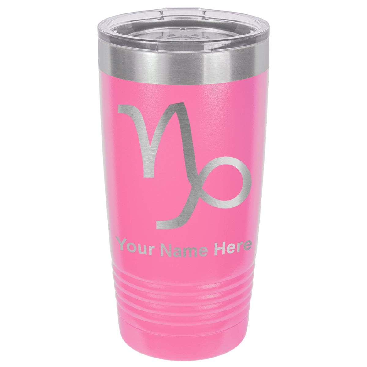 20oz Vacuum Insulated Tumbler Mug, Zodiac Sign Capricorn, Personalized Engraving Included
