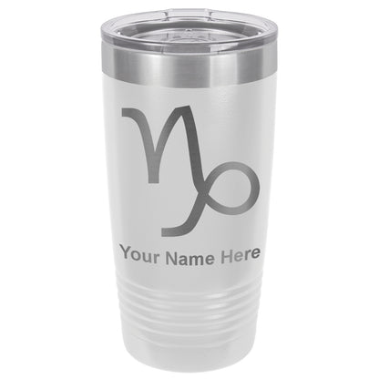 20oz Vacuum Insulated Tumbler Mug, Zodiac Sign Capricorn, Personalized Engraving Included
