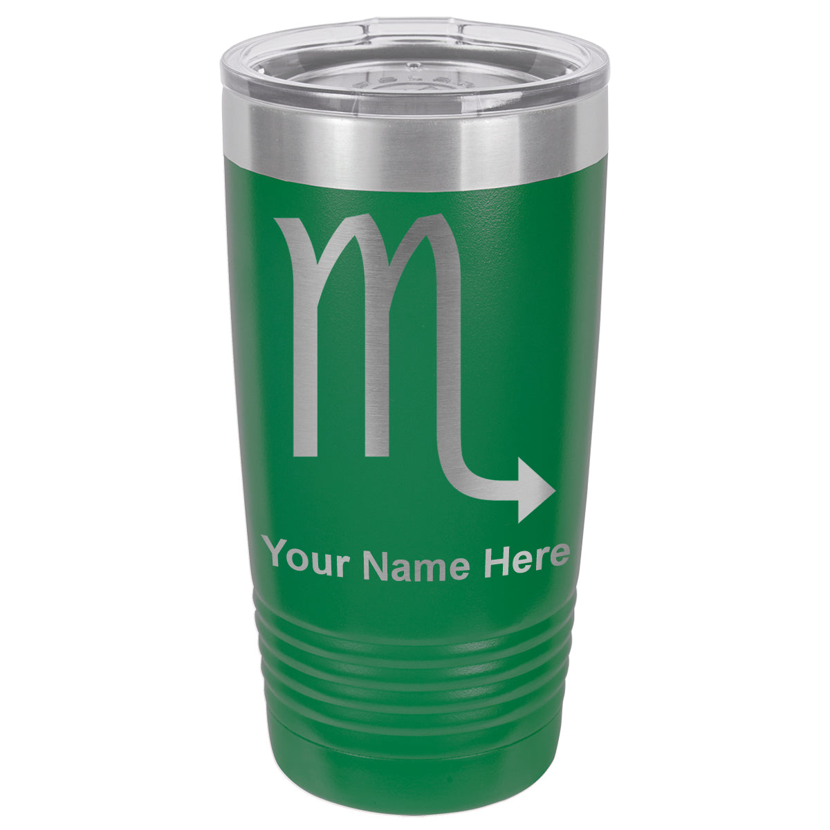 20oz Vacuum Insulated Tumbler Mug, Zodiac Sign Scorpio, Personalized Engraving Included