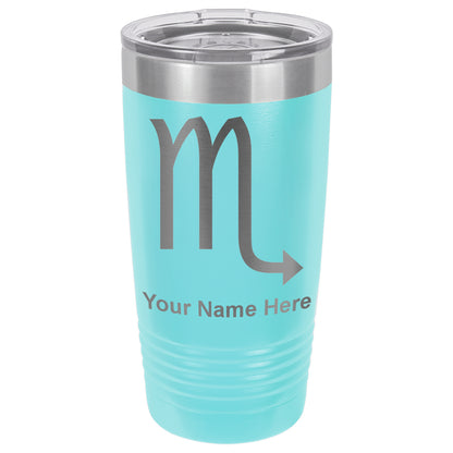 20oz Vacuum Insulated Tumbler Mug, Zodiac Sign Scorpio, Personalized Engraving Included