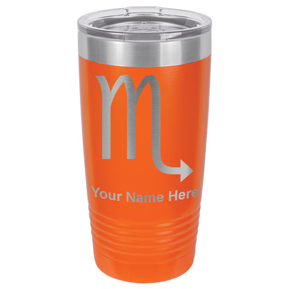 20oz Vacuum Insulated Tumbler Mug, Zodiac Sign Scorpio, Personalized Engraving Included
