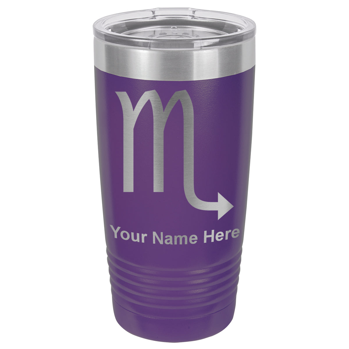 20oz Vacuum Insulated Tumbler Mug, Zodiac Sign Scorpio, Personalized Engraving Included