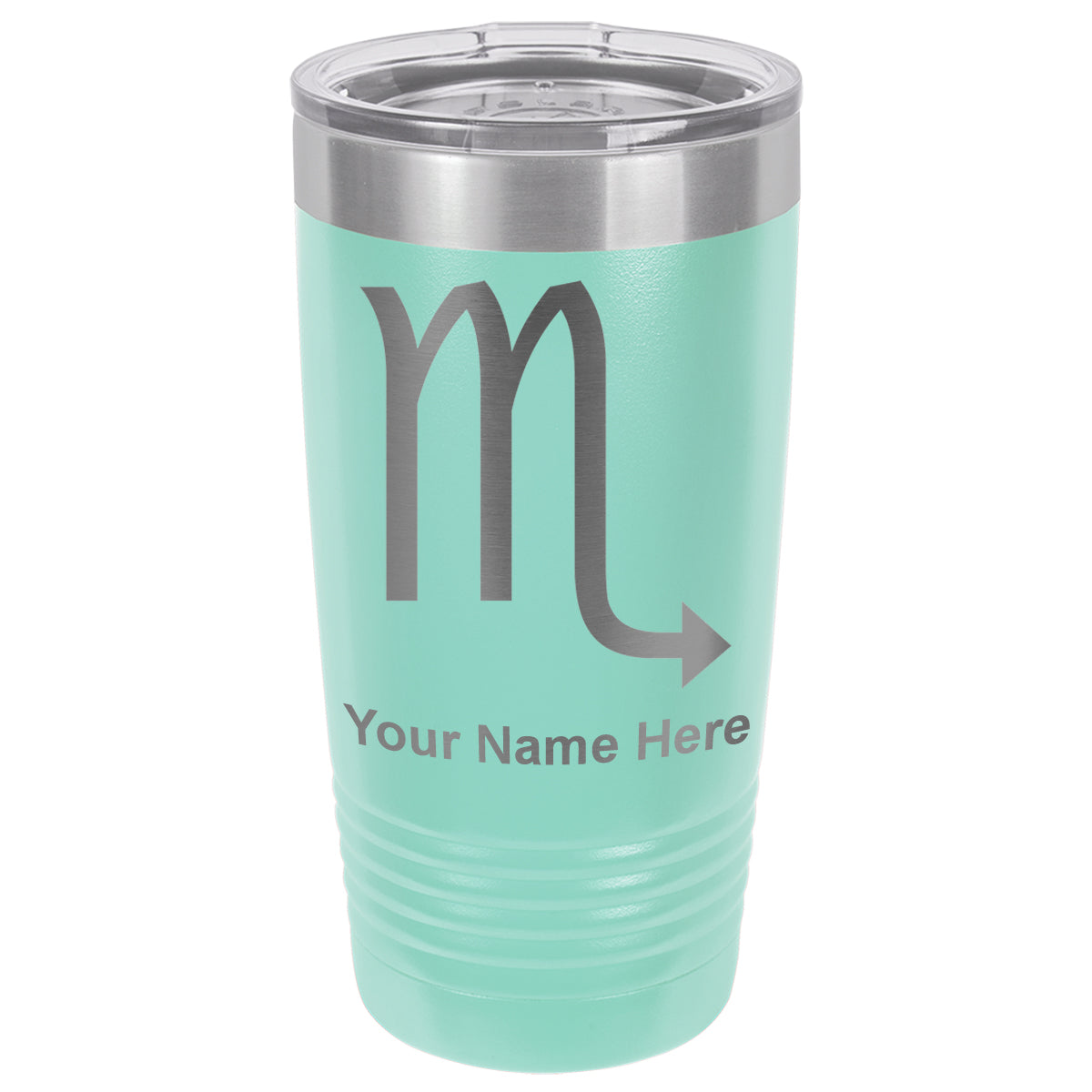 20oz Vacuum Insulated Tumbler Mug, Zodiac Sign Scorpio, Personalized Engraving Included