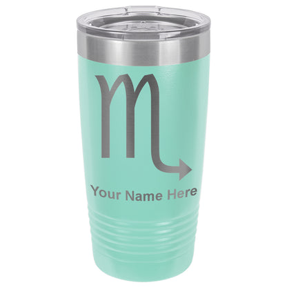 20oz Vacuum Insulated Tumbler Mug, Zodiac Sign Scorpio, Personalized Engraving Included