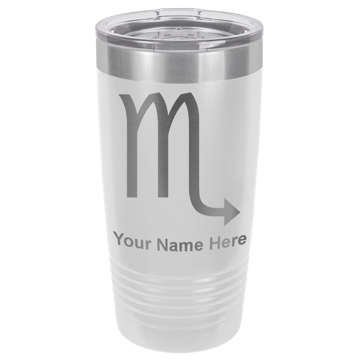 20oz Vacuum Insulated Tumbler Mug, Zodiac Sign Scorpio, Personalized Engraving Included