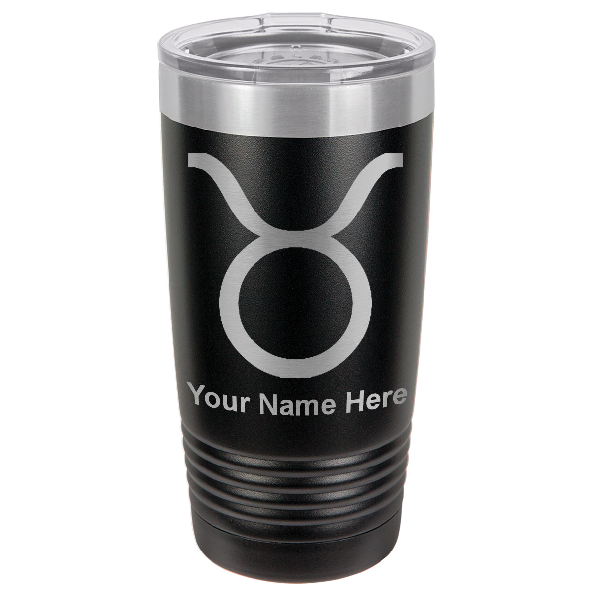 20oz Vacuum Insulated Tumbler Mug, Zodiac Sign Taurus, Personalized Engraving Included