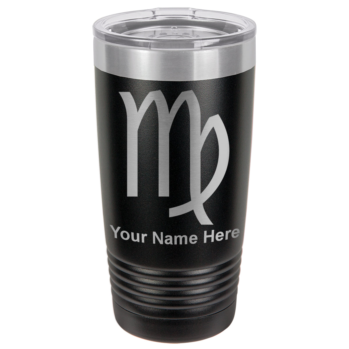 20oz Vacuum Insulated Tumbler Mug, Zodiac Sign Virgo, Personalized Engraving Included