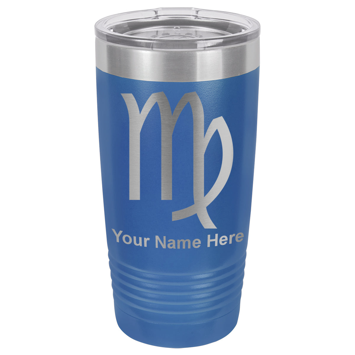 20oz Vacuum Insulated Tumbler Mug, Zodiac Sign Virgo, Personalized Engraving Included