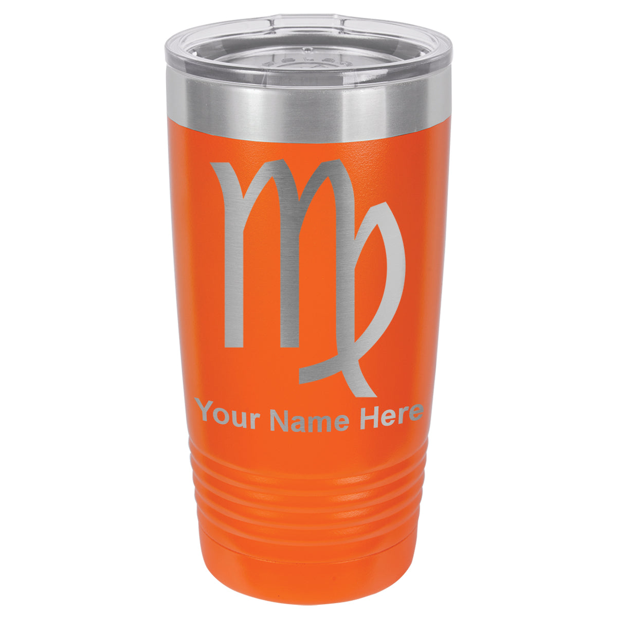 20oz Vacuum Insulated Tumbler Mug, Zodiac Sign Virgo, Personalized Engraving Included