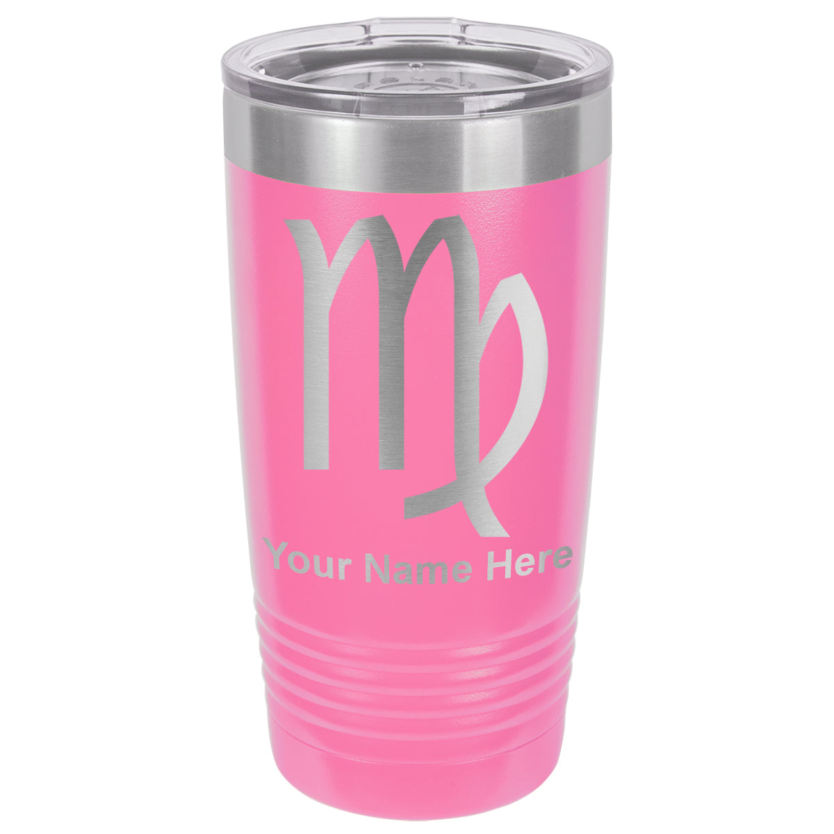 20oz Vacuum Insulated Tumbler Mug, Zodiac Sign Virgo, Personalized Engraving Included