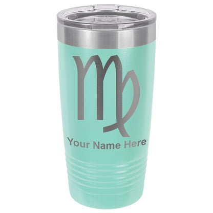 20oz Vacuum Insulated Tumbler Mug, Zodiac Sign Virgo, Personalized Engraving Included