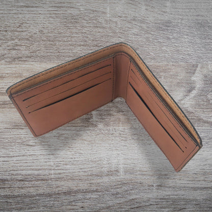 Faux Leather Bi-Fold Wallet, Maui Sea Turtle, Personalized Engraving Included